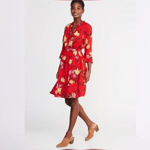 Old Navy - Red Floral Dress